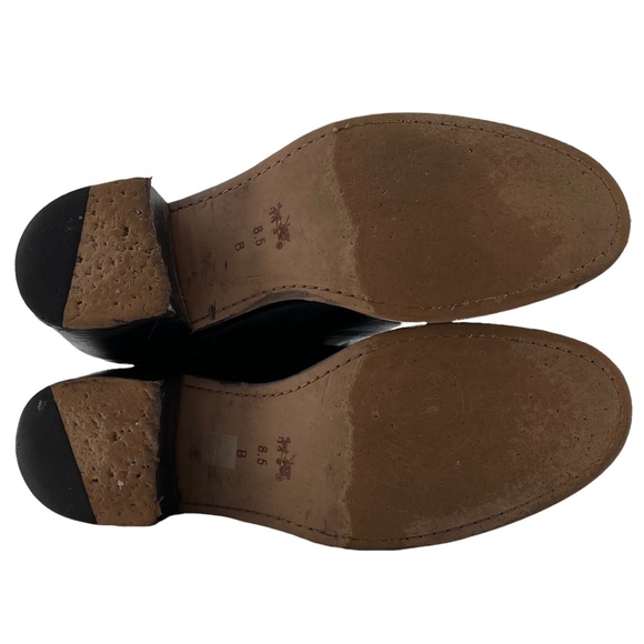 Coach Carolina Black Leather Extended Wide Calf Tall Boot Size 8.5 - Picture 8 of 11